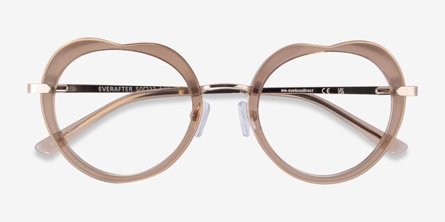 Everafter Crystal Brown AcetateEyeglass Frames from EyeBuyDirect, Closed View