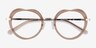 Everafter Crystal Brown AcetateEyeglass Frames from EyeBuyDirect, Closed View