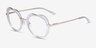 Everafter Crystal Clear AcetateEyeglass Frames from EyeBuyDirect, Angle View