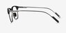 Charge Black Gunmetal MetalEyeglass Frames from EyeBuyDirect, Side View