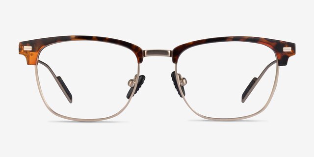 Charge Tortoise Gold MetalEyeglass Frames from EyeBuyDirect, Front View