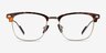 Charge Tortoise Gold MetalEyeglass Frames from EyeBuyDirect, Front View