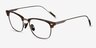 Charge Tortoise Gold MetalEyeglass Frames from EyeBuyDirect, Angle View