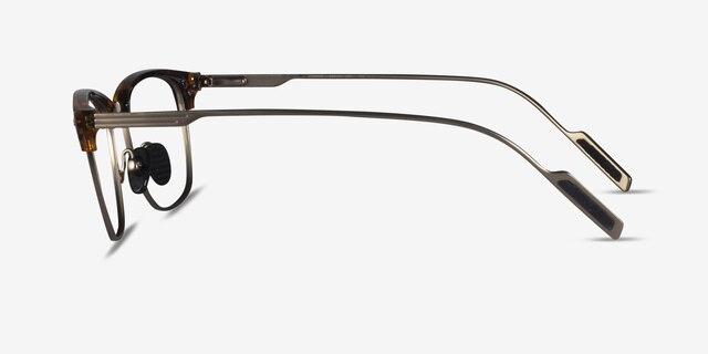 Charge Tortoise Gold MetalEyeglass Frames from EyeBuyDirect, Side View
