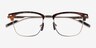 Charge Tortoise Gold MetalEyeglass Frames from EyeBuyDirect, Closed View