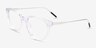 Triumph Clear AcetateEyeglass Frames from EyeBuyDirect, Angle View