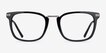 Adzo Black AcetateEyeglass Frames from EyeBuyDirect, Front View