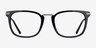 Adzo Black AcetateEyeglass Frames from EyeBuyDirect, Front View