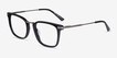 Adzo Black AcetateEyeglass Frames from EyeBuyDirect, Angle View