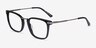 Adzo Black AcetateEyeglass Frames from EyeBuyDirect, Angle View
