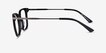 Adzo Black AcetateEyeglass Frames from EyeBuyDirect, Side View