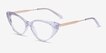 Taran Clear AcetateEyeglass Frames from EyeBuyDirect, Angle View