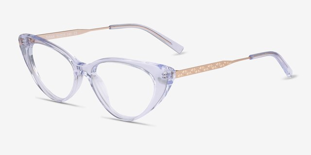 Taran Clear AcetateEyeglass Frames from EyeBuyDirect, Angle View