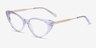 Taran Clear AcetateEyeglass Frames from EyeBuyDirect, Angle View