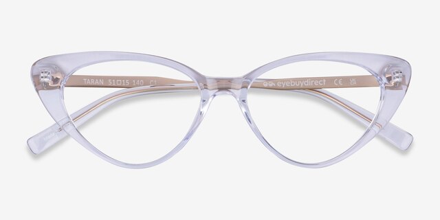 Taran Clear AcetateEyeglass Frames from EyeBuyDirect, Closed View