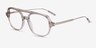 Jett Clear Gray AcetateEyeglass Frames from EyeBuyDirect, Angle View