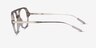 Jett Clear Gray AcetateEyeglass Frames from EyeBuyDirect, Side View