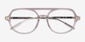 Jett Clear Gray AcetateEyeglass Frames from EyeBuyDirect, Closed View