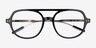 Jett Black AcetateEyeglass Frames from EyeBuyDirect, Closed View