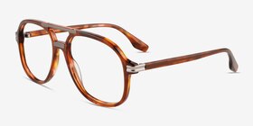Lowen Tortoise Acetate Eyeglass Frames from EyeBuyDirect, Angle View