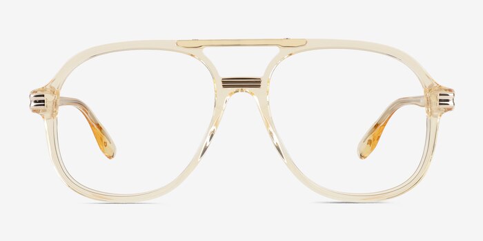 Lowen Clear Yellow Acetate Eyeglass Frames from EyeBuyDirect