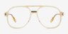 Lowen Clear Yellow AcetateEyeglass Frames from EyeBuyDirect, Front View