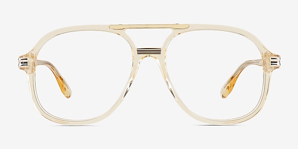 Lowen Clear Yellow Acetate Eyeglass Frames