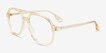 Lowen Clear Yellow AcetateEyeglass Frames from EyeBuyDirect, Angle View