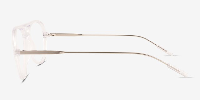 Quin Clear AcetateEyeglass Frames from EyeBuyDirect, Side View
