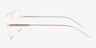 Quin Clear AcetateEyeglass Frames from EyeBuyDirect, Side View