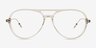 Quin Clear Green AcetateEyeglass Frames from EyeBuyDirect, Front View