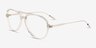Quin Clear Green AcetateEyeglass Frames from EyeBuyDirect, Angle View