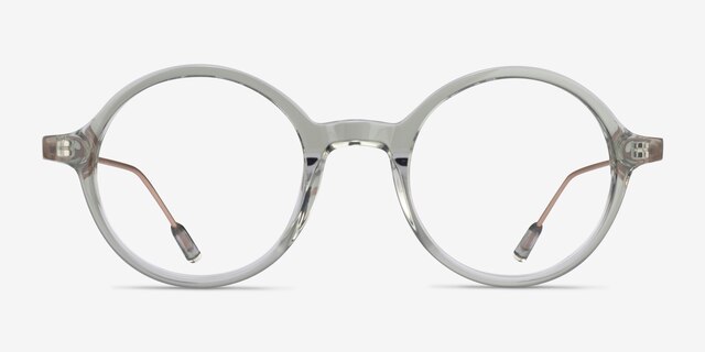 Gregory Clear Green AcetateEyeglass Frames from EyeBuyDirect, Front View