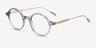 Gregory Clear Green AcetateEyeglass Frames from EyeBuyDirect, Angle View