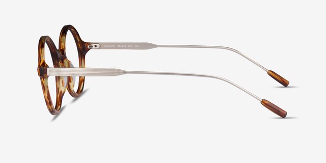 Gregory Striped Tortoise AcetateEyeglass Frames from EyeBuyDirect, Side View