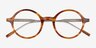 Gregory Striped Tortoise AcetateEyeglass Frames from EyeBuyDirect, Closed View