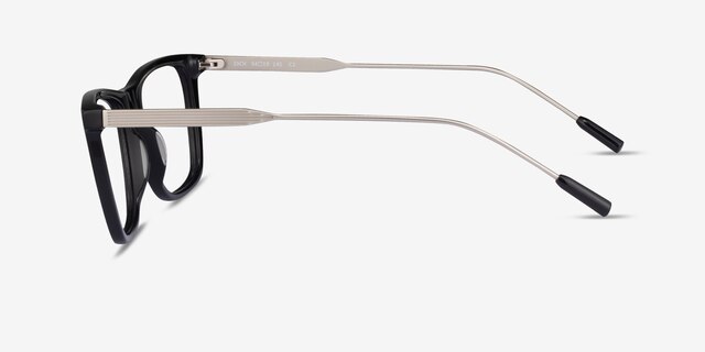 Zach Black AcetateEyeglass Frames from EyeBuyDirect, Side View