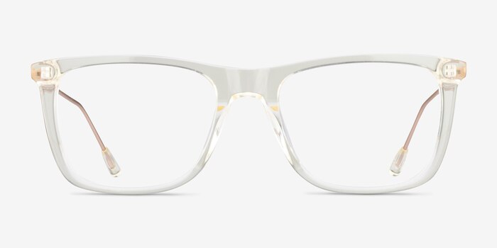 Zach Clear Yellow Acétate Montures de lunettes de vue d'EyeBuyDirect
