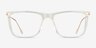 Zach Clear Yellow AcetateEyeglass Frames from EyeBuyDirect, Front View