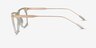 Zach Clear Yellow AcetateEyeglass Frames from EyeBuyDirect, Side View