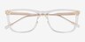 Zach Clear Yellow AcetateEyeglass Frames from EyeBuyDirect, Closed View