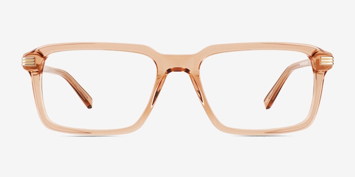 Niall Clear Champagne Acetate Eyeglass Frames from EyeBuyDirect