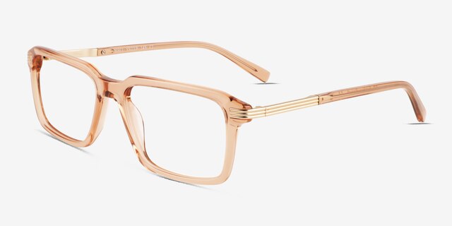 Niall Clear Champagne AcetateEyeglass Frames from EyeBuyDirect, Angle View
