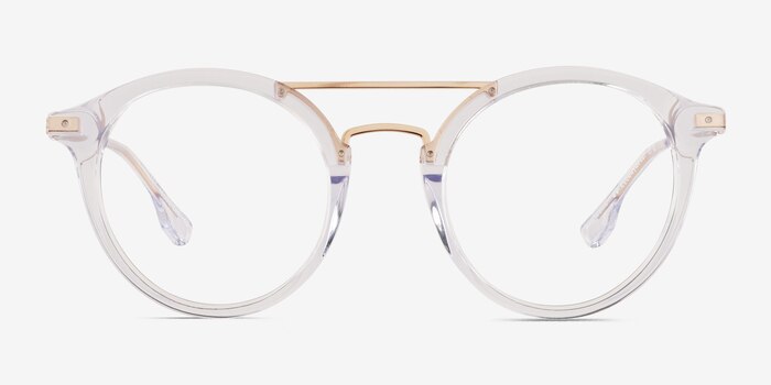 Mallet Clear Gold Acetate Eyeglass Frames from EyeBuyDirect