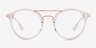 Mallet Clear Gold AcetateEyeglass Frames from EyeBuyDirect, Front View