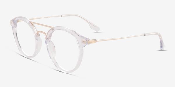 Clear Gold Mallet -  Acetate Eyeglasses