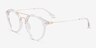 Mallet Clear Gold AcetateEyeglass Frames from EyeBuyDirect, Angle View