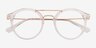 Mallet Clear Gold AcetateEyeglass Frames from EyeBuyDirect, Closed View