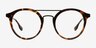 Mallet Tortoise Black AcetateEyeglass Frames from EyeBuyDirect, Front View