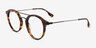 Mallet Tortoise Black AcetateEyeglass Frames from EyeBuyDirect, Angle View